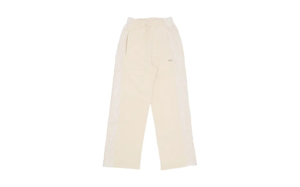 Men's Lightweight Jumpsuit Flower Tape Pants Cream