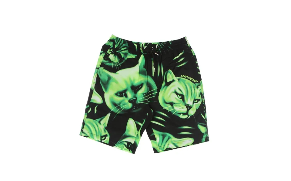 Men's Neon Nerm Swim Shorts Black