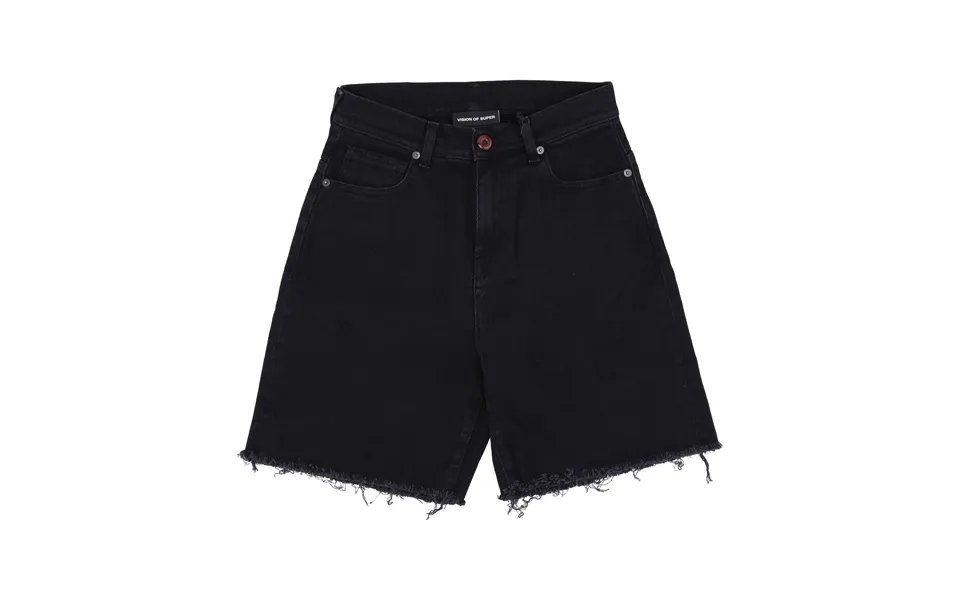 Men's Short Jeans Coating Denim Shorts Black Denim