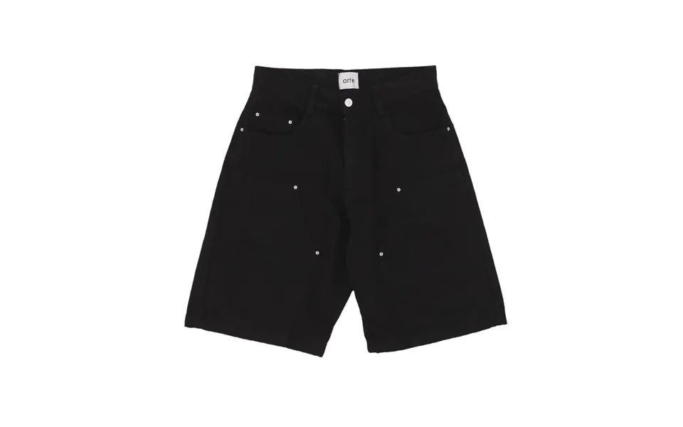 Men's Short Jeans Serena Heart Shorts Black