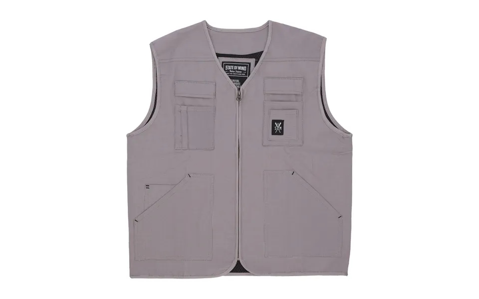 Men's Sleeveless Retrofuture Vest Grey