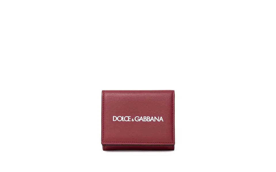 Mini Wallets In Red Leather Dolce & Gabbana