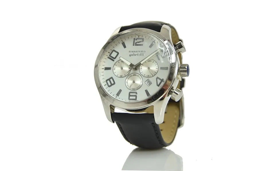 Nazareno Gabrielli Men's Grey Chronograph Steel Watch Mod.os20