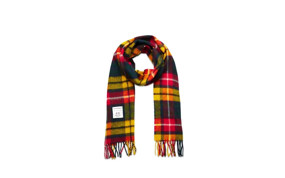 Scarves - Scarves And Necks Man Roy Roger's Rr900cf92 Moon Tartan 606 Blue Yellow