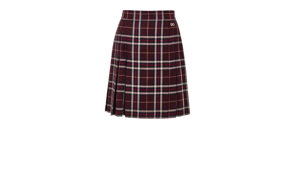 Scottish Skirt Bordeaux With Feet Dolce & Gabbana