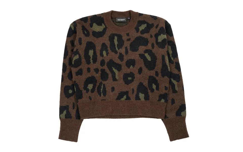 W' Merton Sweater In Camo Leo Jacquard