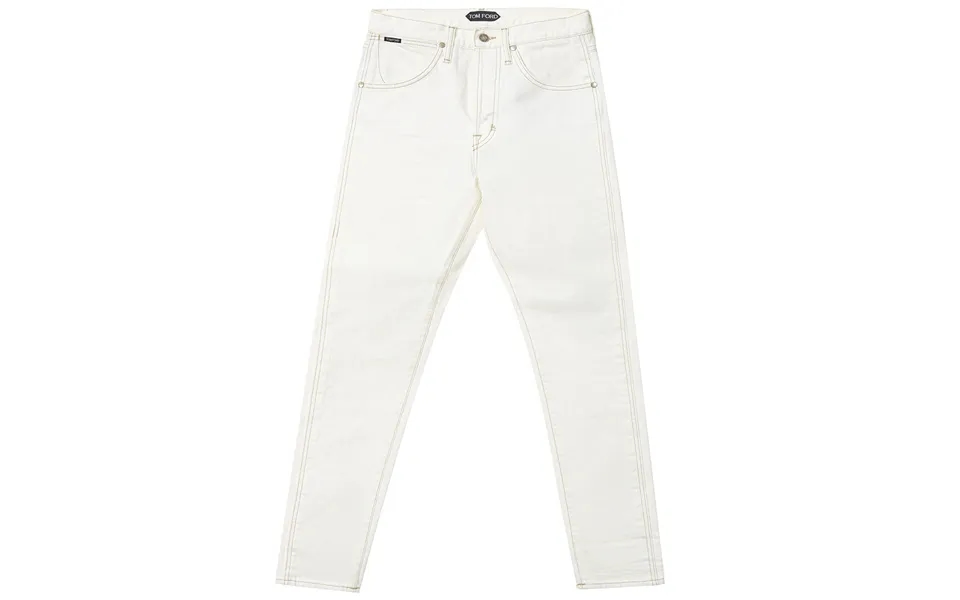 White Denim Five Pockets Tom Ford