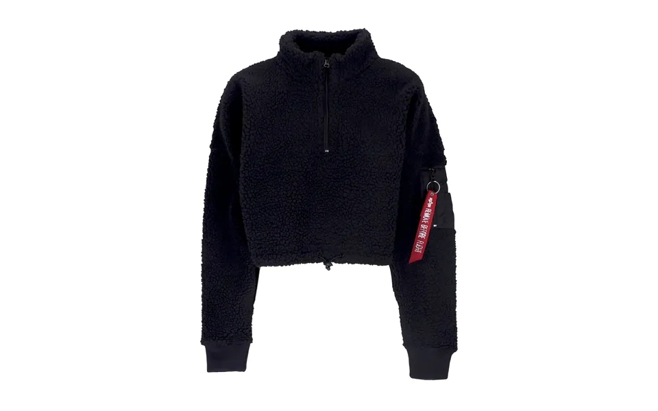 Women's Cropped Turtleneck Sweatshirt Teddy Zh Sweater Cos Wmn Black