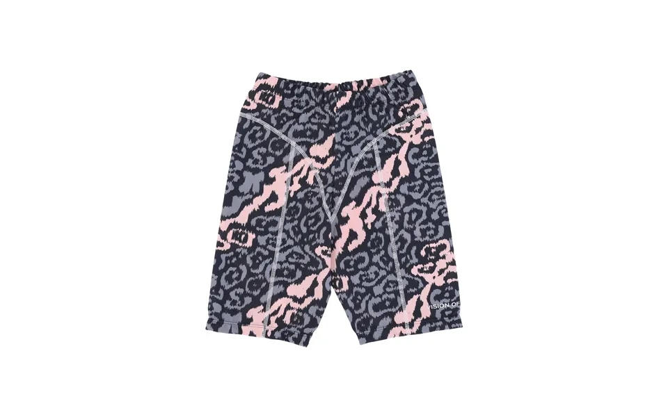 Women's Cycling Shorts Allover Leopard Leggings Pink Grey