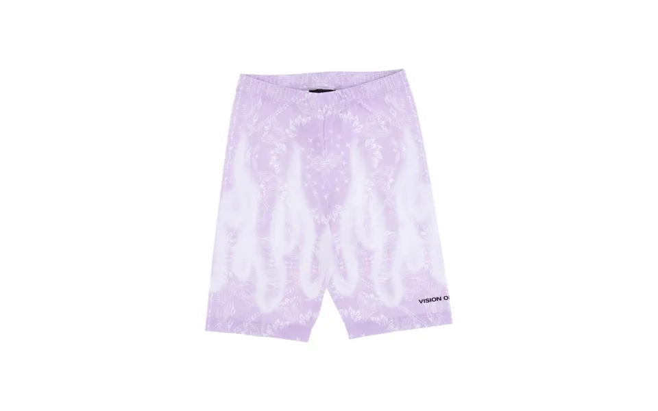 Women's Cycling Shorts Bandana Print Leggings Lilac