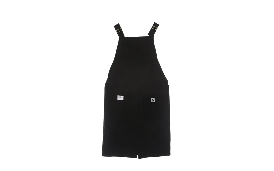 Women's Medley Dress Black Garment Dyed Dungarees