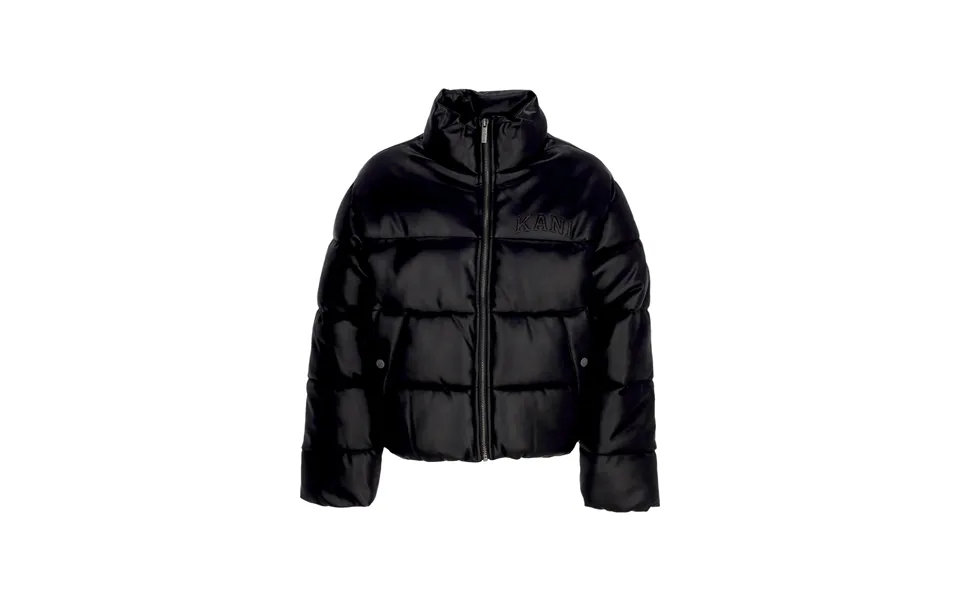 Women's Short Down Jacket W Serif Crop Puffer Jacket Black