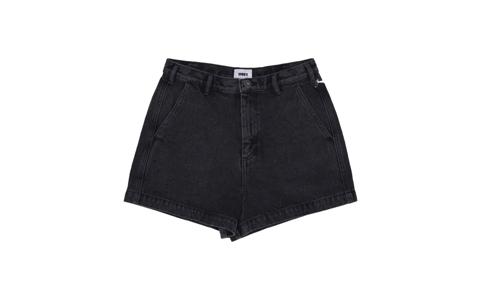 Women's Short Jeans Baby Lamb Denim Short Dusty Black