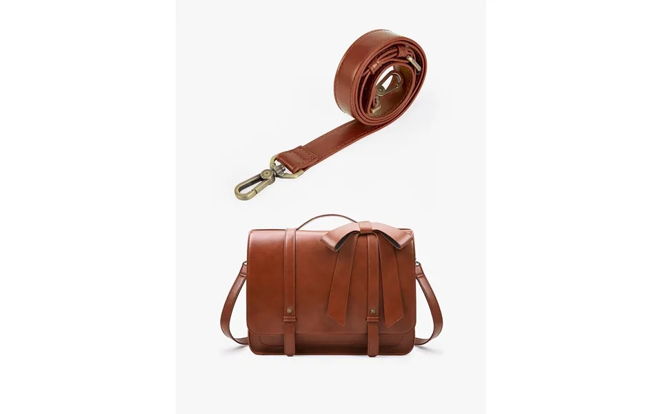 Shoulder Strap Of Pu Detachable Bow Briefcase