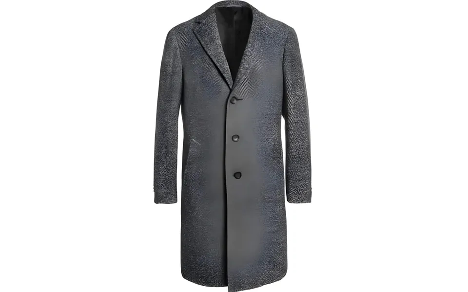3 Button Grey Cashmere Overcoat