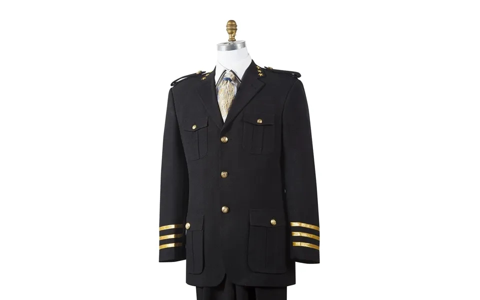 Canto Men's 2 Piece Fashion Suit W Gold Military Accents