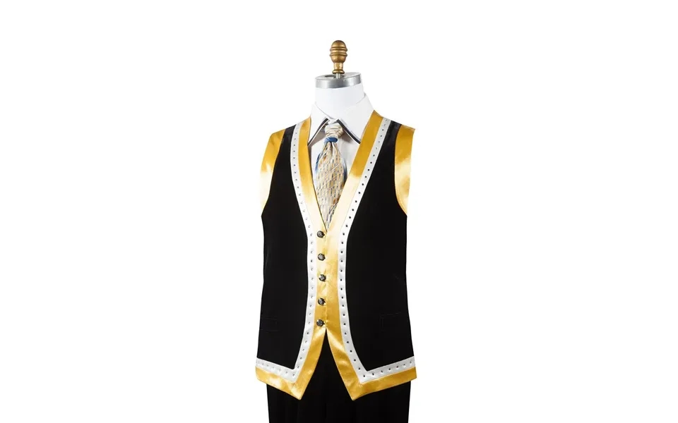 Canto Men's 2-piece Velvet & Satin Vest Set Bold Colors
