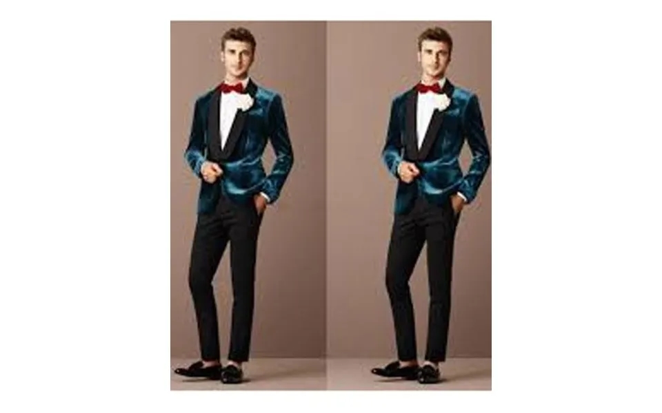 Green Velvet Suit Many Styles & Brands 99up Alberto Narodni Dark Teal Blue Velvet Fabric Dinner Jacket Greenish Blue Fas