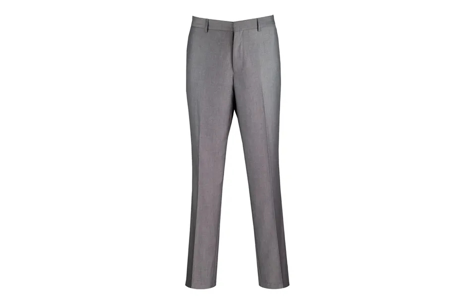 Grey Modern Fit Men's Dress Pants - Wool Feel
