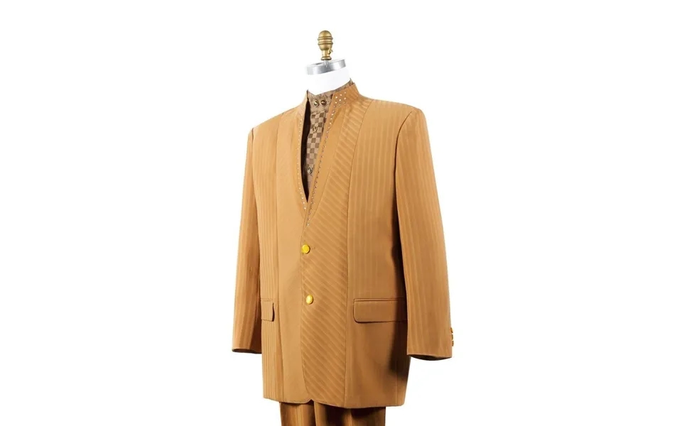 Jacket Canto Men's 2pc Microfiber Nehru Jacket Suit Unique Fashion