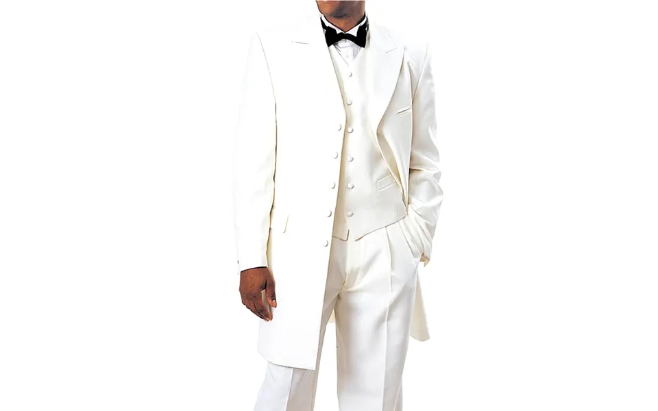 Mens Long Tuxedo Zoot Suit In Ivory