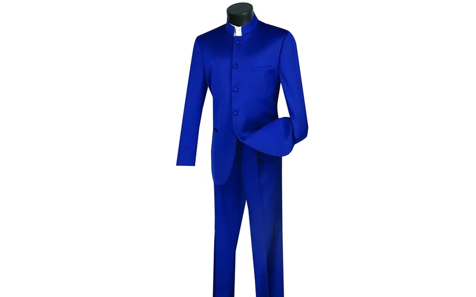 Mens Navy Blue Wedding Tuxedo - Dark Blue Tuxedo Suit Mens 5 Button Mandarin Collar Tuxedo Suit In Navy