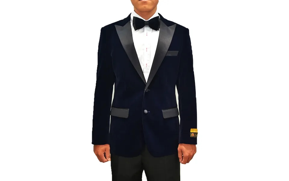 Mens Navy Blue Wedding Tuxedo - Dark Blue Tuxedo Suit Mens Classic Velvet Tuxedo Dinner Jacket In Navy