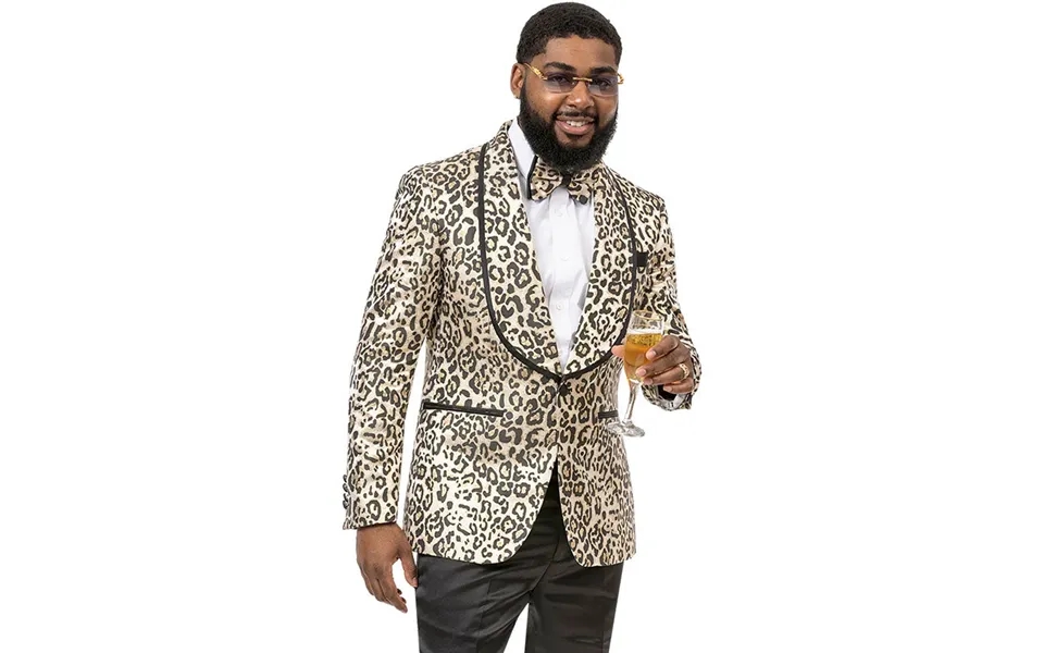 Perfect For Wedding And Prom And Formal Nude Men's Blazer Mens Blazer Leopard