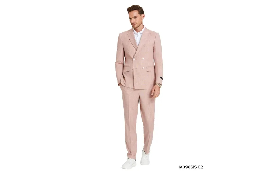 Tazio 2-piece Skinny Fit Light Pinstripe Suit For Men