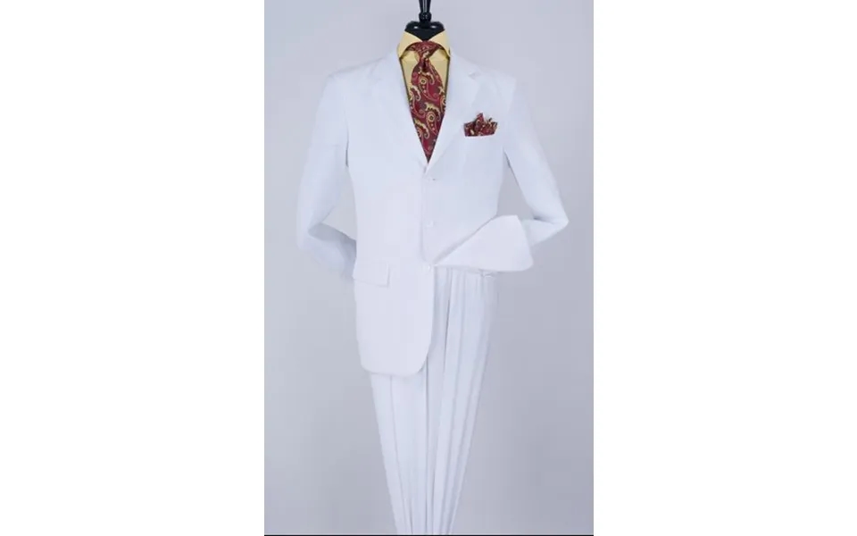 Vinci Men's Poplin Suit 2-piece 3 Button Jacket