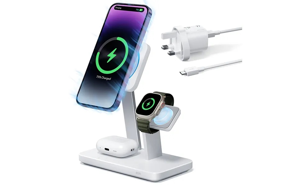 25w 3-in-1 Wireless Charger With Magsafe Cryoboost Uk Plug