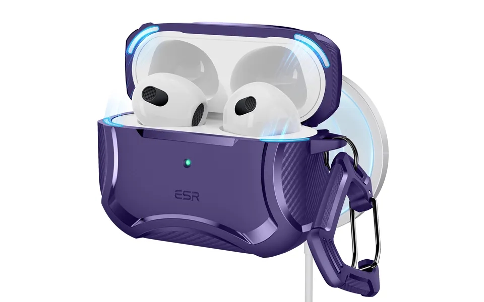 Airpods 3 2021 Cyber Tough Case Halolock Purple