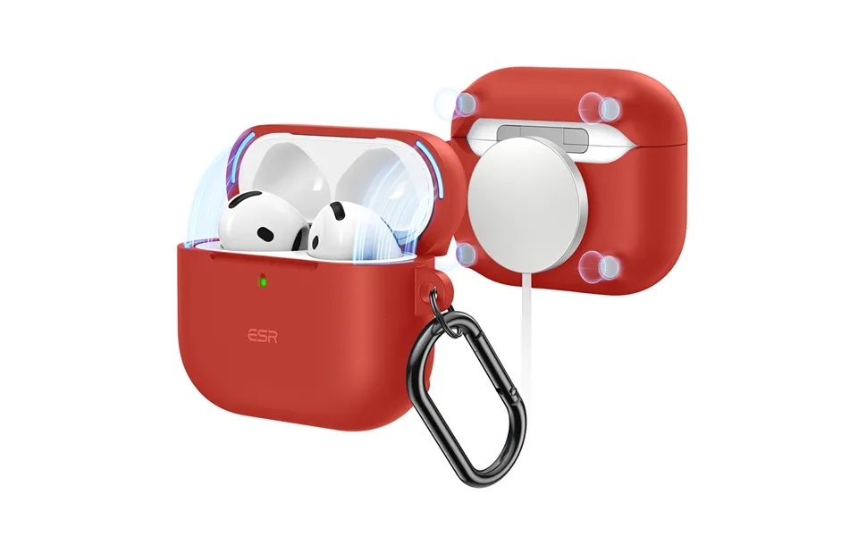 Airpods 4 Cloud Soft Case Halolock Red