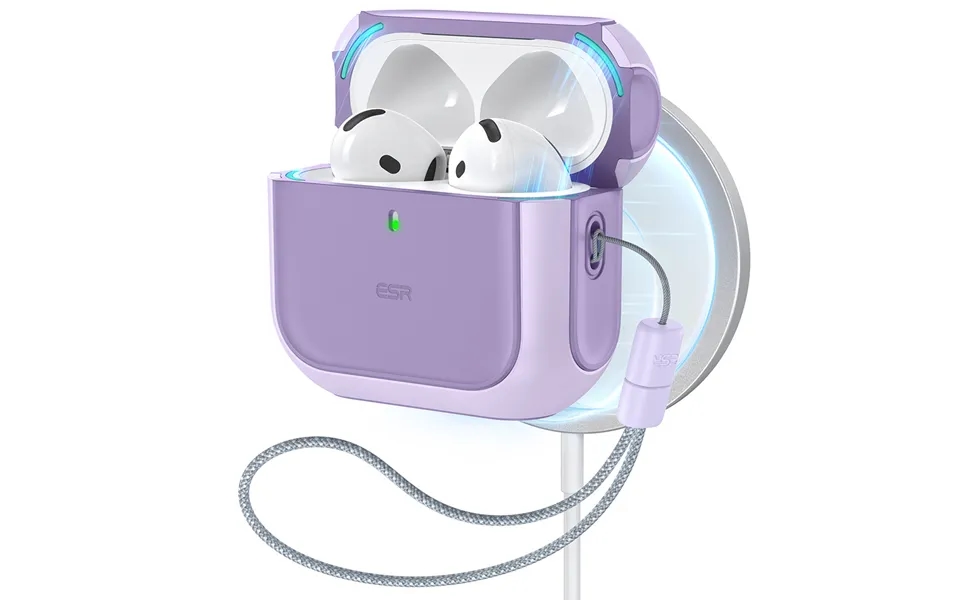 Airpods 4 Orbit Hybrid Case Halolock Purple