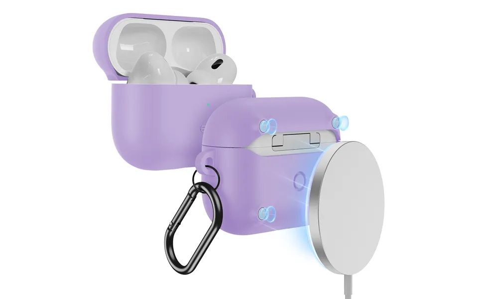 Airpods Pro 2023 2022 2019 Cloud Soft Case Halolock Purple