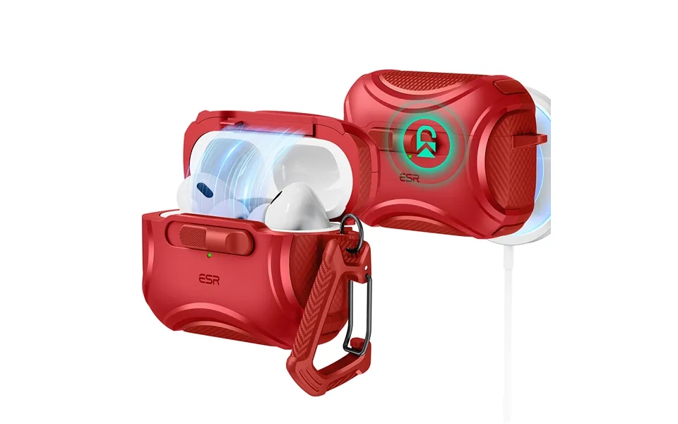 Airpods Pro 2023 2022 2019 Cyber Flicklock Case Halolock Red