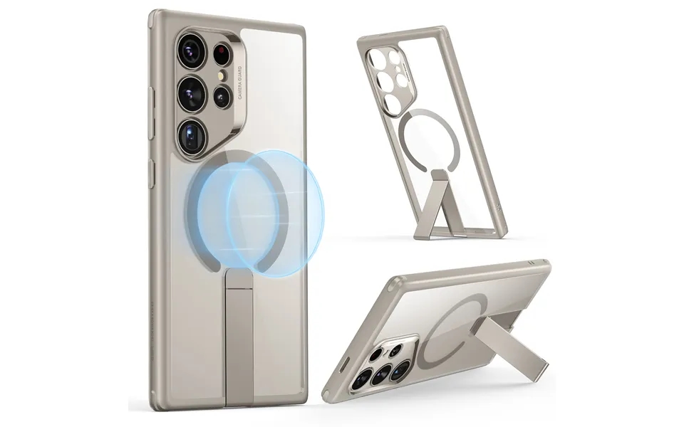 Galaxy S24 Ultra Boost Flickstand Case Halolock Clear Grey