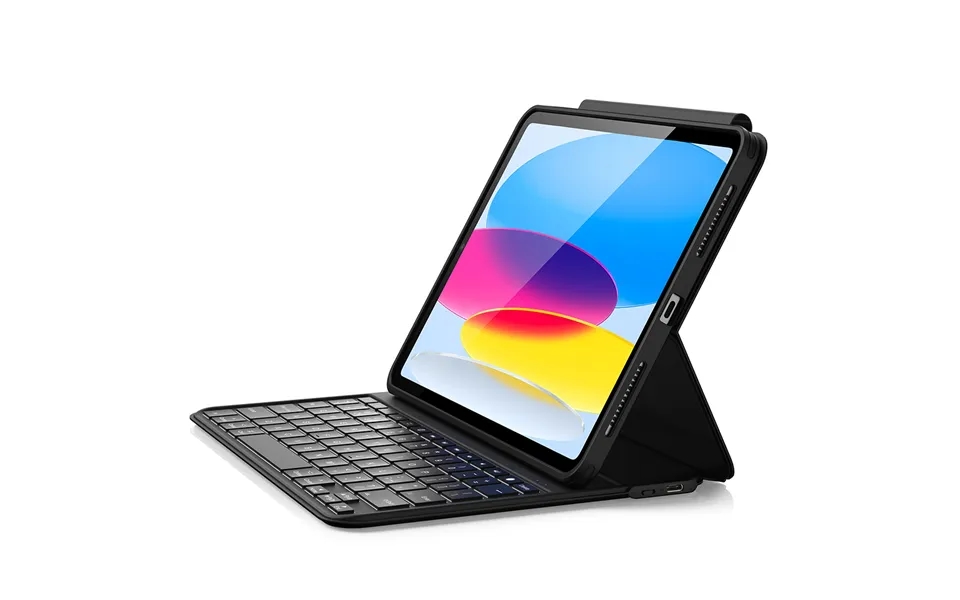 Ipad 10th Generation Ascend Keyboard Case Lite Uk Layout-black