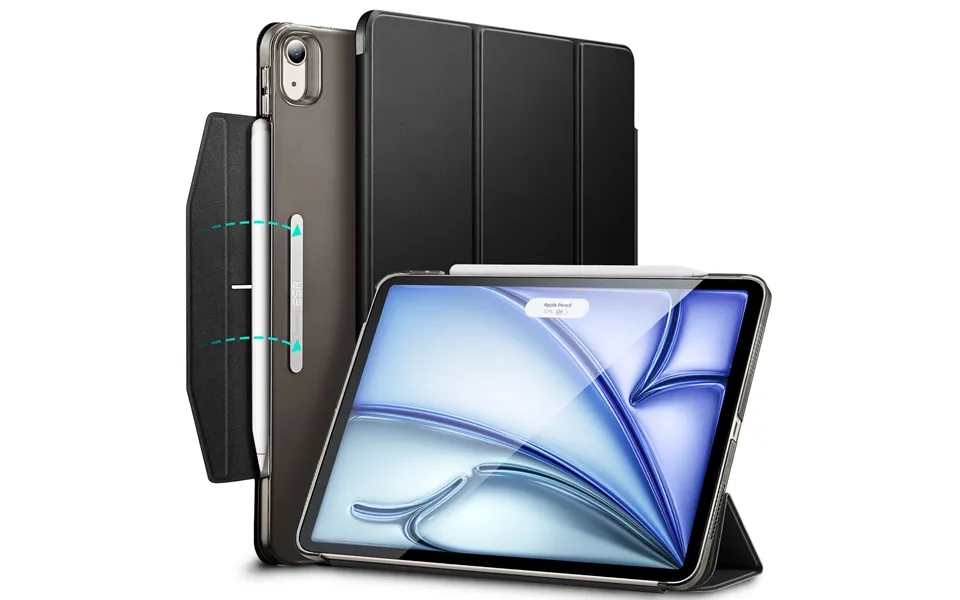 Ipad Air 11 2024 - Air 10.9 5th 4th Gen Ascend Trifold Case Black