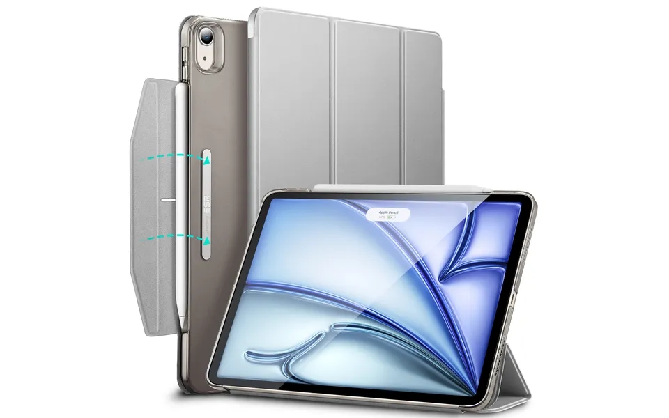 Ipad Air 11 2024 - Air 10.9 5th 4th Gen Ascend Trifold Case Gray