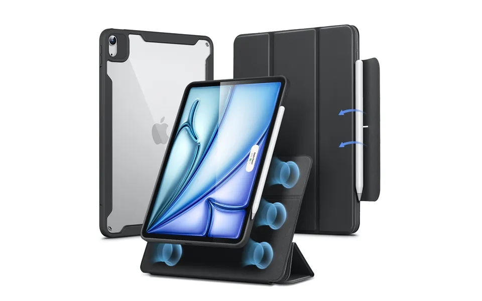 Ipad Air 11 2024 - Air 10.9 5th 4th Gen Rebound Hybrid Case 360 Black