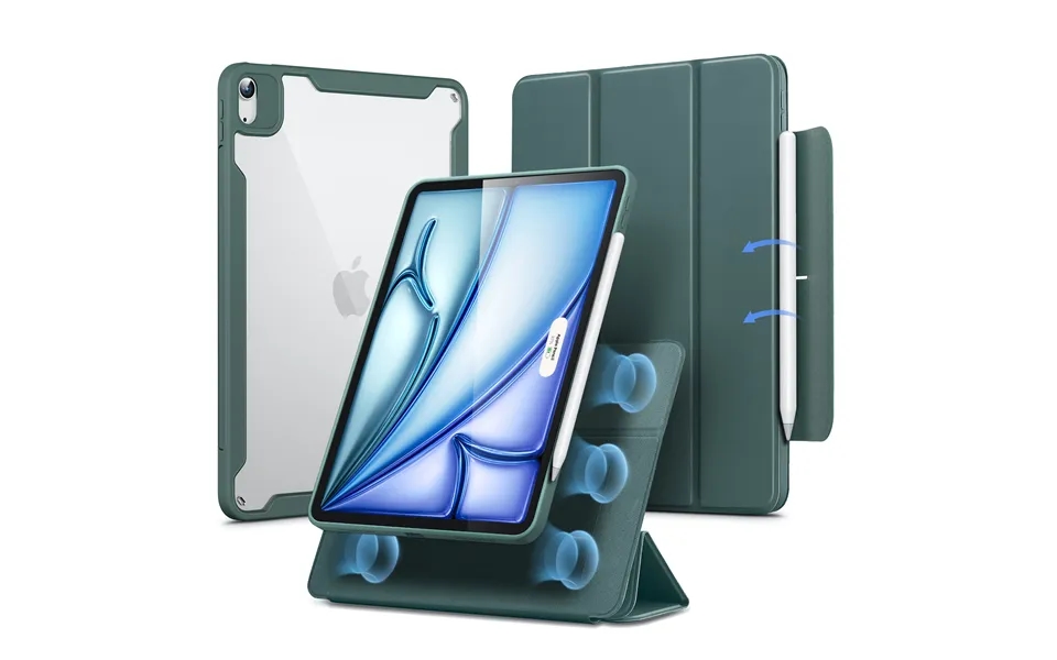 Ipad Air 11 2024 - Air 10.9 5th 4th Gen Rebound Hybrid Case 360 Forest Green