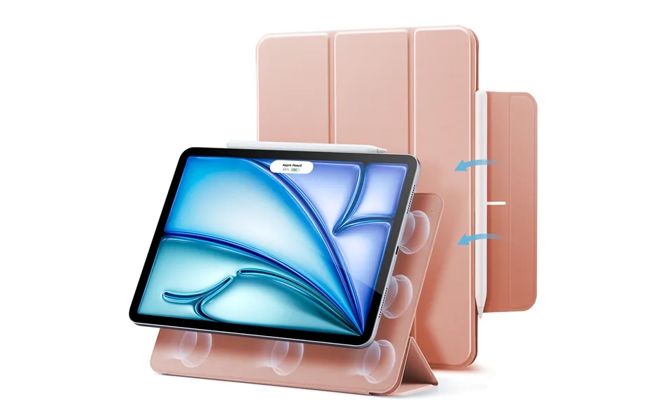Ipad Air 11 2024 - Air 10.9 5th 4th Gen Rebound Magnetic Case Rose Gold