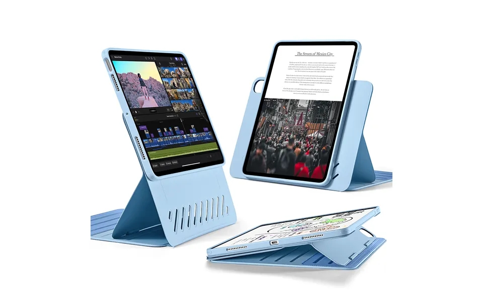 Ipad Air 11 2024 - Air 10.9 5th 4th Gen Shift Magnetic Case Blue