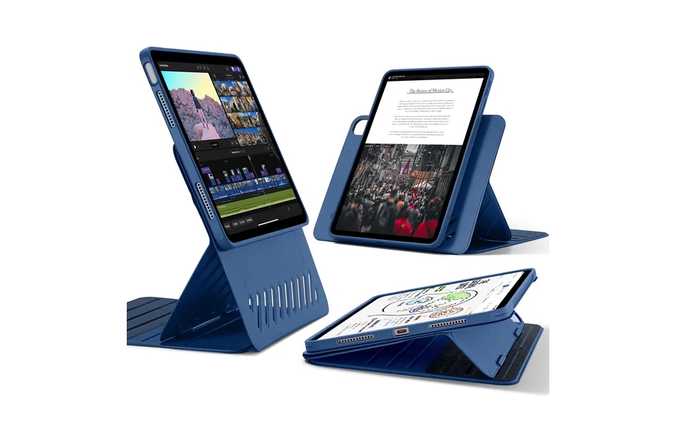 Ipad Air 11 2024 - Air 10.9 5th 4th Gen Shift Magnetic Case Navy Blue