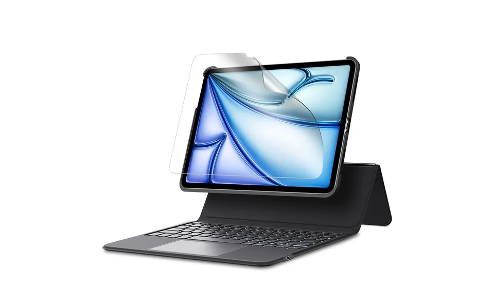 Ipad Air 13 2024 Ascend Keyboard Case Paper-feel Bundle Uk Layout-black