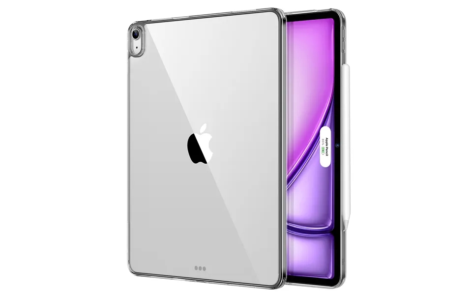 Ipad Air 13 2024 Classic Hybrid Back Case Clear Black