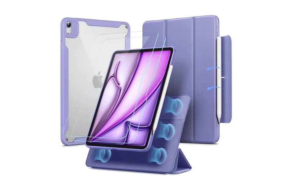 Ipad Air 13 2024 Rebound Hybrid Protection Bundle Lavender