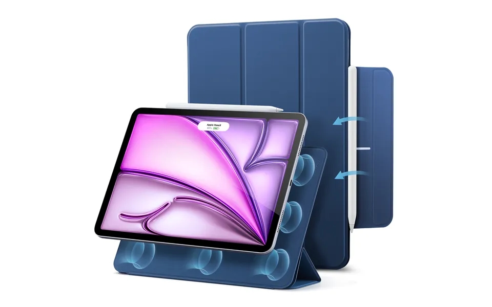 Ipad Air 13 2024 Rebound Magnetic Case Navy Blue