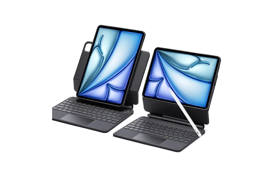 Ipad Air 13 2024 Rebound Magnetic Keyboard Case 360 Pencil Bundle Us Layout-black